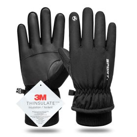 Winter Gloves 3M Cotton Heating Hand Warmer Electric Thermal Gloves Waterproof Snowboard Cycling Motorcycle Bicycle Ski Outdoor (Color: Not heated 3M Cotton)